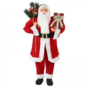 30 ~ 110cm Crăciun în picioare Santa Claus ornament de decorare Festivalul de vacanță figurine colecție tradiționale xmas isplay