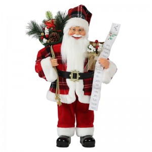 30 ~ 110cm Crăciun Santa Claus cu sac de cadou ornament decorare tradiționale de vacanță Figurină Colecție Xmas Series