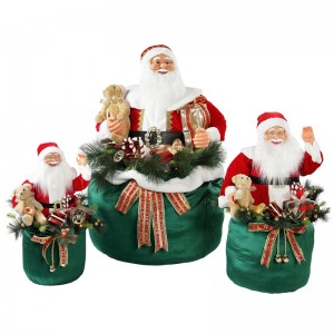 65/85/115cm Crăciun animat Santa Claus cu iluminare vacanță muzical ornament decorare figurine colecție tradiționale
