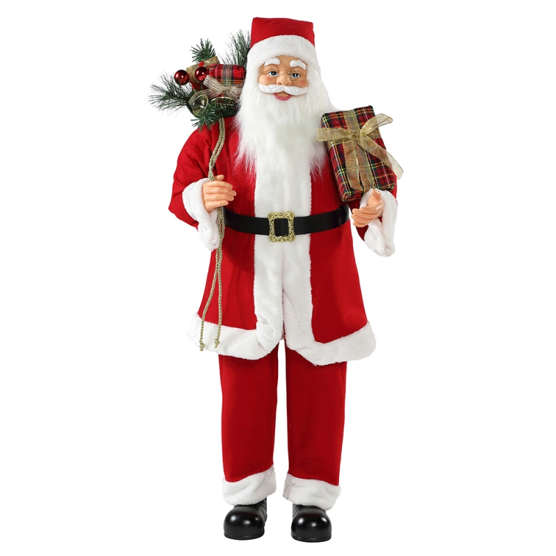 30 ~ 110cm Crăciun în picioare Santa Claus cu cadou sac de decorare ornament tradițional Figurine Colecția Xmas Series